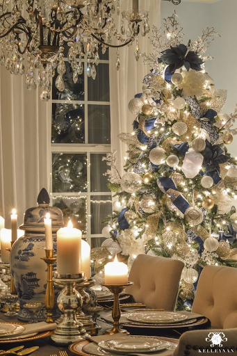 Blue and White Tree