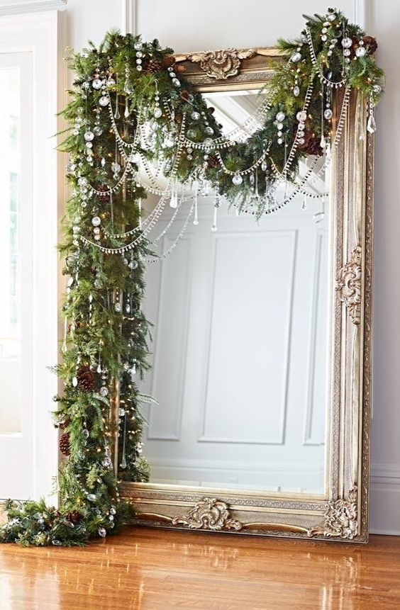 Mirror with Garland