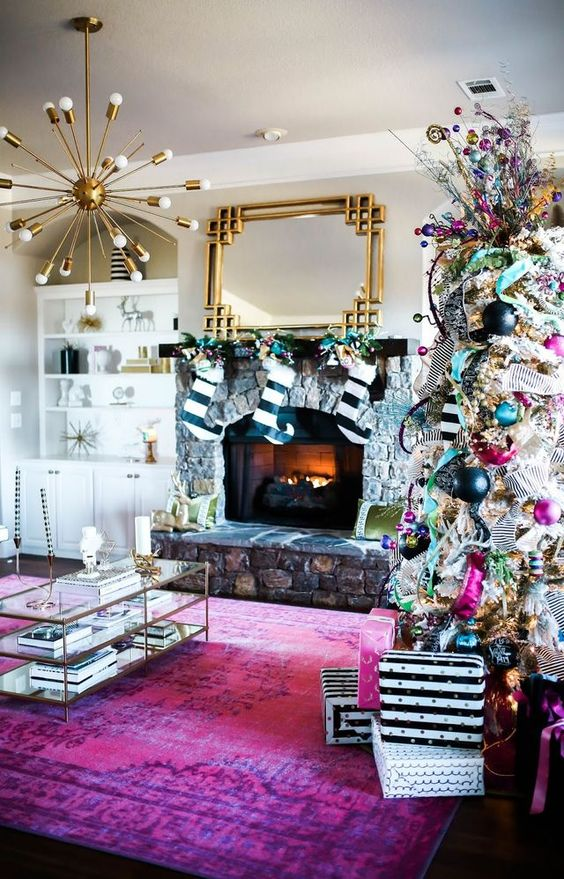 Pink and Aqua Christmas